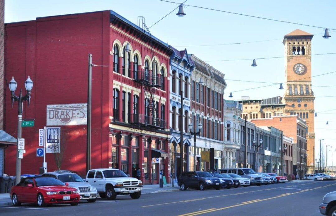 Tacoma Washington Pacific Ave and Old City Hall