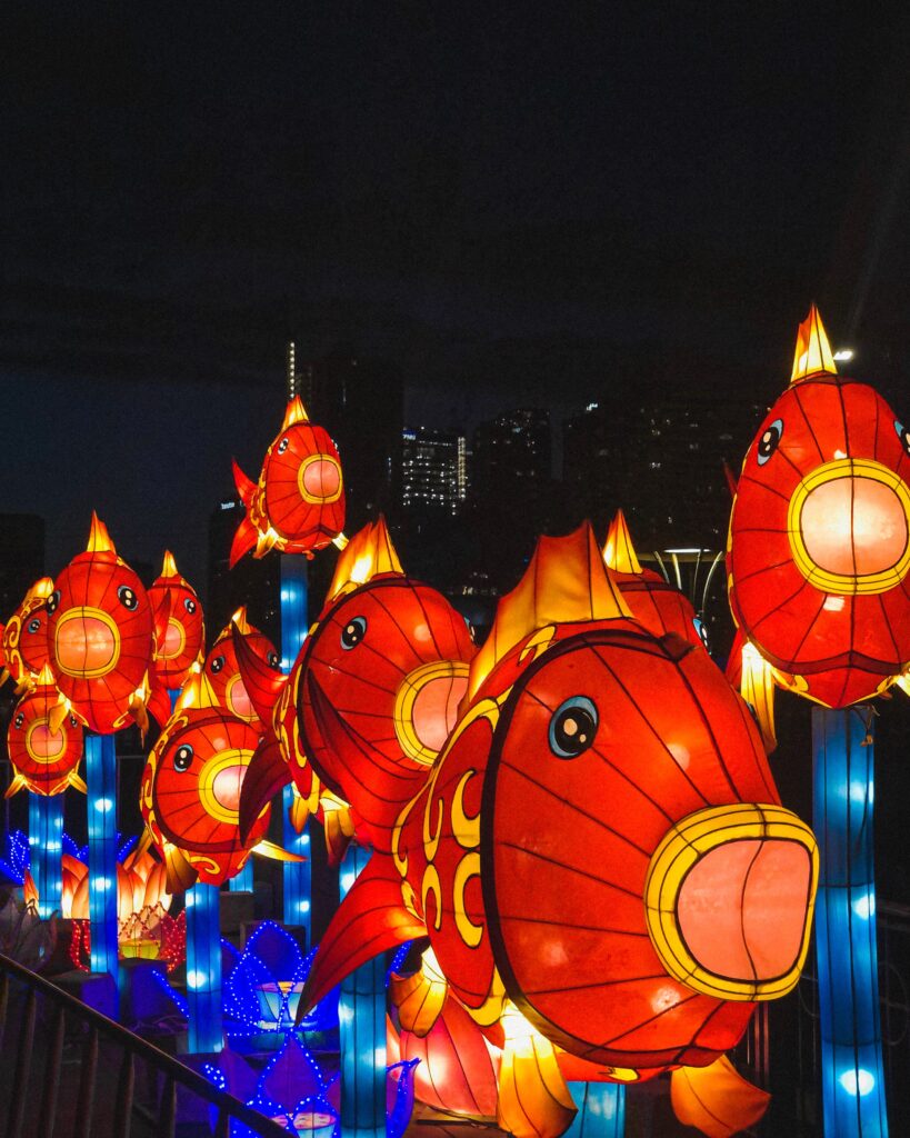 A red fish lantern show helps make the most out of winter in Seattle.
